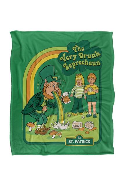 Steven Rhodes The Very Drunk Leprechaun Silky Super Soft Throw Blanket - Size: Large - image 1