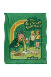 Steven Rhodes The Very Drunk Leprechaun Silky Super Soft Throw Blanket - Size: Large - thumbnail 1