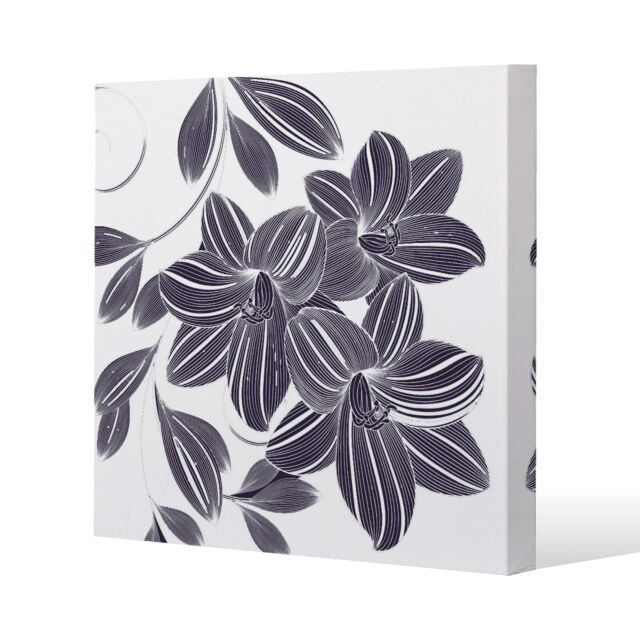 Benjamin Tate Design Orchids (Canvas Print) / 46 x 46 x 4cm in Natural - Size: 46 x 46 x 4 cm - image 1