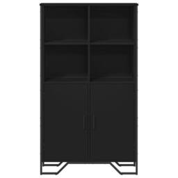 Berkfield Home Highboard Black 79.5x35.5x137.5 cm Engineered wood - thumbnail 4