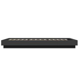 Berkfield Home Bed Frame with LED Lights without Mattress Black 100x200cm - Size: 100x200 cm - thumbnail 6