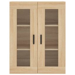 Berkfield Home Wall Mounted Cabinets 2 pcs Sonoma Oak Engineered Wood in Light Tan - thumbnail 6