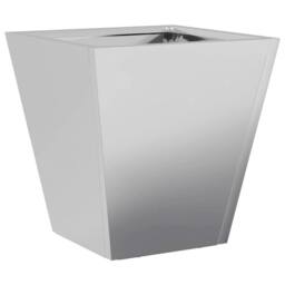 Berkfield Home Durable Garden Planter 30x30x30 cm Galvanised Steel in Grey - Size: 30 x 30 x 30 cm - thumbnail 3