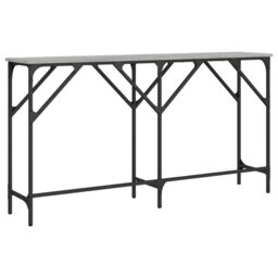 Berkfield Home Console Table Grey Sonoma 140x29x75 cm Engineered Wood - Size: 140 x 29 x 75 cm - thumbnail 6