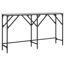 Berkfield Home Console Table Grey Sonoma 140x29x75 cm Engineered Wood - Size: 140 x 29 x 75 cm - thumbnail 2