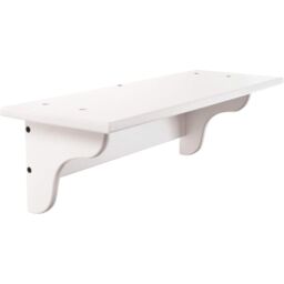 mysmartbuy White Wall Mounted Wooden Book Shelf for Bedroom, Living Room, Office or Hallway - Measures W46cm x D16.5cm x H14.5cm - thumbnail 2