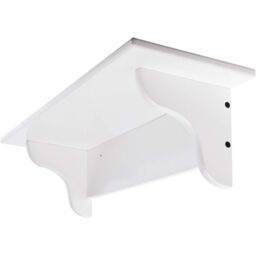 mysmartbuy White Wall Mounted Wooden Book Shelf for Bedroom, Living Room, Office or Hallway - Measures W46cm x D16.5cm x H14.5cm - thumbnail 4