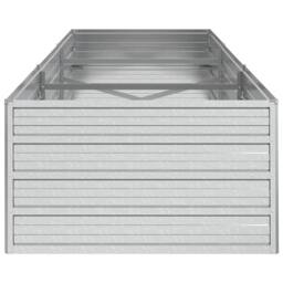 Berkfield Home Garden Raised Bed 240x80x45 cm Galvanized Steel Silver - Size: 240 x 80 x 45 cm - thumbnail 5