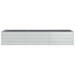 Berkfield Home Garden Raised Bed 240x80x45 cm Galvanized Steel Silver - Size: 240 x 80 x 45 cm - thumbnail 4