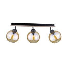Netlighting Thea Ceiling Spotlight Bar Wood 60cm 3x E27 in Brown