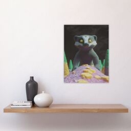 "Artery8 Badger Forest Maquette Photography Art Wall Art Print in Grey - Size: W18"" x H24""" - thumbnail 4