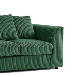 Furnishings For Less UK Luxor Jumbo Cord 3 + 2 Fabric Sofa Suite in Green - thumbnail 7