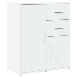 Berkfield Home Sideboard White 60x31x70 cm Engineered Wood - Size: 60 x 31 x 70 cm - thumbnail 3