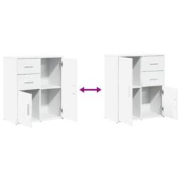 Berkfield Home Sideboard White 60x31x70 cm Engineered Wood - Size: 60 x 31 x 70 cm - thumbnail 9