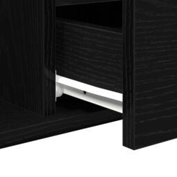 Berkfield Home Coffee Table Black Oak 90x49x45 cm Engineered Wood - Size: 90 x 49 x 45 cm - thumbnail 9