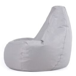 icon Recliner Indoor Outdoor Bean Bag Khaki Bean Bag Chair in Light Grey - thumbnail 5
