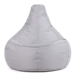 icon Recliner Indoor Outdoor Bean Bag Khaki Bean Bag Chair in Light Grey - thumbnail 4