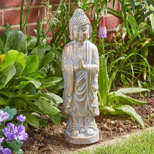 Marco Paul 47cm Praying Buddha Garden Ornament in Stone - image 1