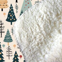 Warren Reed - Designer Snowy Christmas Maine Coon Sherpa Blanket in Green - Size: Large - thumbnail 3