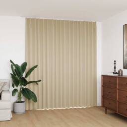 Berkfield Home Blackout Curtain with Hooks Beige 290x245 cm - thumbnail 2