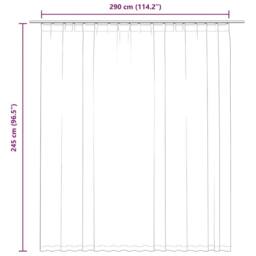 Berkfield Home Blackout Curtain with Hooks Beige 290x245 cm - thumbnail 7