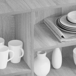 Berkfield Home Sideboard Grey Sonoma 120x30x75 cm Engineered Wood - Size: 120 x 30 x 75 cm - thumbnail 1