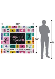 Squid Game Season 3 152 X 127 cm Game Icons Silky Touch Super Soft Throw Blanket in White - thumbnail 5