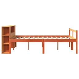 Berkfield Home Bookcase Bed without Mattress Wax Brown 135x190 cm Double Solid Wood - thumbnail 5