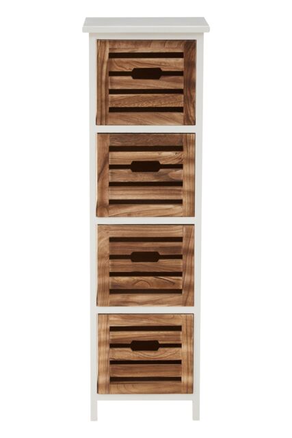Orsina Stylish Compact 4 Drawers Chest, Modern Chest Of Drawers For Livingroom, Minimalist Storage Chest For Lounge in Natural - image 1
