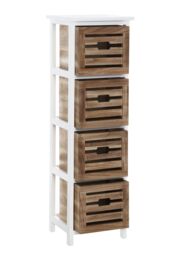 Orsina Stylish Compact 4 Drawers Chest, Modern Chest Of Drawers For Livingroom, Minimalist Storage Chest For Lounge in Natural - thumbnail 2