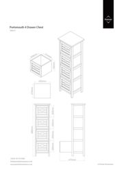 Orsina Stylish Compact 4 Drawers Chest, Modern Chest Of Drawers For Livingroom, Minimalist Storage Chest For Lounge in Natural - thumbnail 6