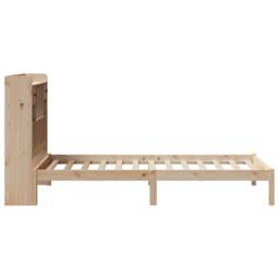 Berkfield Home Bookcase Bed without Mattress 75x190 cm Small Single Solid Wood Pine in Light Brown - thumbnail 7