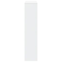 Berkfield Home Room Divider Bookcase 4-Tier White 131.5x29x131.5 cm Engineered Wood - thumbnail 6