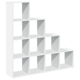 Berkfield Home Room Divider Bookcase 4-Tier White 131.5x29x131.5 cm Engineered Wood - thumbnail 2