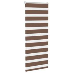 Berkfield Home Zebra Blind Brown 55x100 cm Fabric Width 50.9 cm Polyester - thumbnail 3