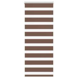 Berkfield Home Zebra Blind Brown 55x100 cm Fabric Width 50.9 cm Polyester