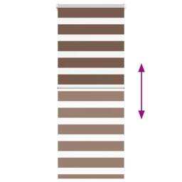 Berkfield Home Zebra Blind Brown 55x100 cm Fabric Width 50.9 cm Polyester - thumbnail 5