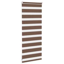 Berkfield Home Zebra Blind Brown 55x100 cm Fabric Width 50.9 cm Polyester - thumbnail 4
