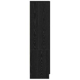 Berkfield Home Black Oak Sideboard Black Oak MDF & Wood Veneer Medium - thumbnail 5