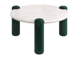 Vente-unique Marble & MDF Coffee Table - Beige & Green - NARODI in White - thumbnail 4