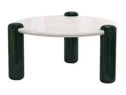 Vente-unique Marble & MDF Coffee Table - Beige & Green - NARODI in White - thumbnail 5