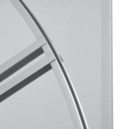 Love Lace Celina Mirrored Wall Clock in Silver - thumbnail 4
