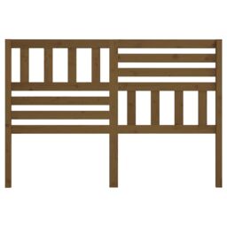 Berkfield Home Bed Headboard Honey Brown 146x4x100 cm Solid Wood Pine - Size: 146 x 4 x 100 cm - thumbnail 4