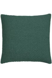 Drift Home 'Hayden' Filled 100% Cotton Basket Weave Cushion in Green - Size: 43 cm x 43 cm