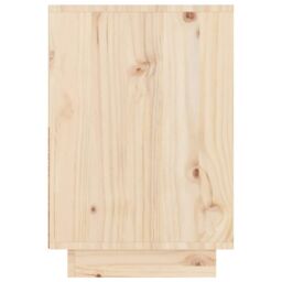 Berkfield Home Bedside Cabinet 60x34x51 cm Solid Wood Pine in Brown - Size: 60 x 34 x 51 cm - thumbnail 4