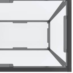 Berkfield Home Stylish Console Table Transparent 180x35x75.5 cm Tempered Glass in Clear - thumbnail 6