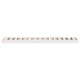 Berkfield Home Floor Bed Frame White 100 x 220 cm Solid Pine Wood - thumbnail 5