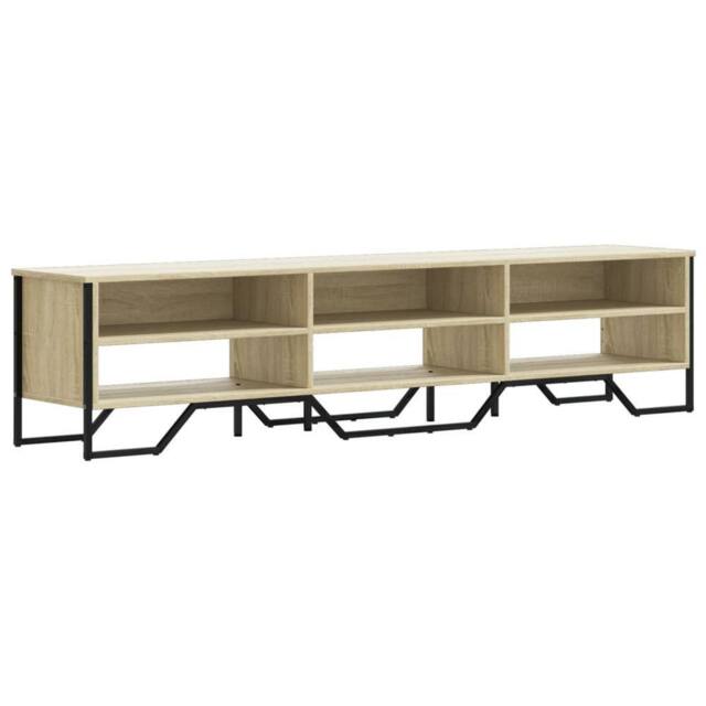 Berkfield Home TV Cabinet Sonoma Oak 180x34x41 cm Engineered Wood in Light Brown - Size: 180 x 34 x 41 cm - image 1