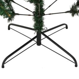 Berkfield Home Beautiful Artificial Hinged Christmas Tree with Stand 240 cm in Green - thumbnail 6