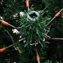 Berkfield Home Beautiful Artificial Hinged Christmas Tree with Stand 240 cm in Green - thumbnail 7